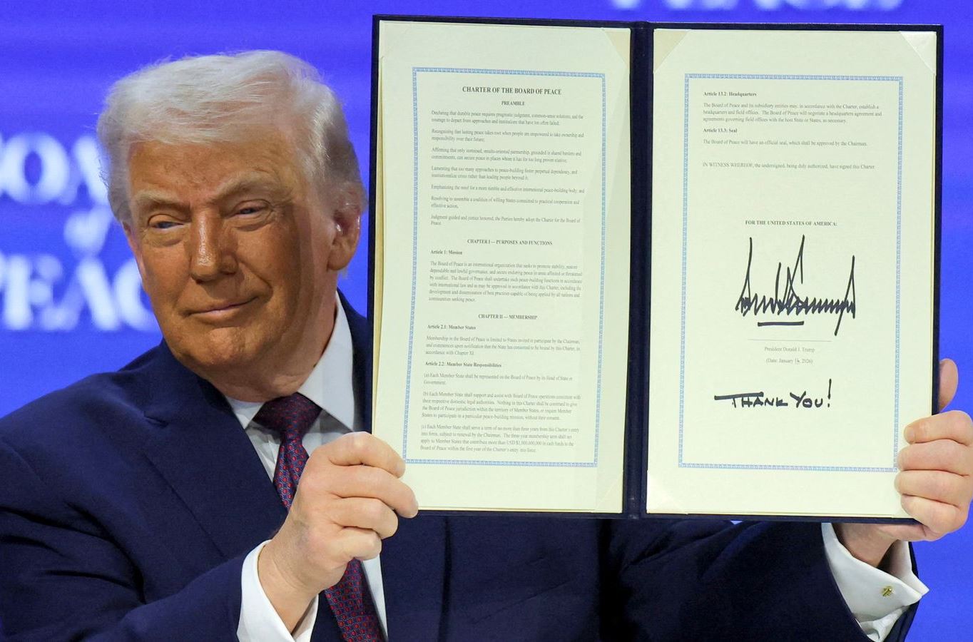 Trump establishes new "Council of Peace" as an alternative to the UN