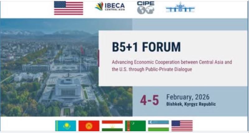 Bishkek hosts B5+1 Forum as US seeks to deepen economic ties with Central Asia