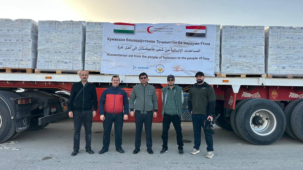 Humanitarian aid from Tajikistan delivered to Gaza