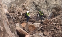 Афтиши кӯҳпораи азим 60 метр роҳи Хоруғ - Ишкошимро баст