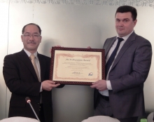 Tajikistan’s state holding company for public utilities receives JICA President Award