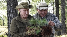 Путин устроил себе выходные на Енисее