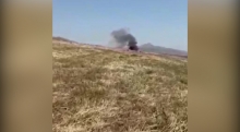 Трагедия в Фахрабаде: кадры с места крушения самолета АН-2