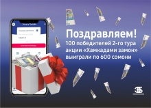 Еще 100 человек стали счастливыми обладателями денежного приза от Банка Эсхата