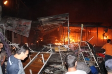 Сӯхтори нимашабӣ дар бозори 